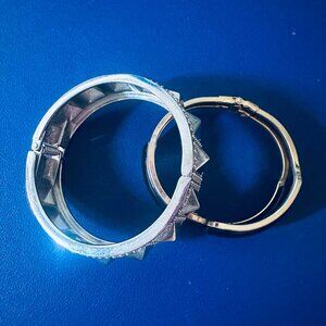 ✨ 2 Statement Cuff Bracelets | Mixed Metal Boho Glam | Bundle Deal ✨